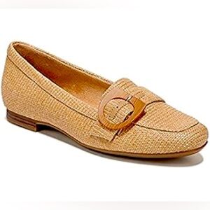 Naturalizer Tan Loafers with Buckle Detail